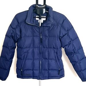 Columbia Women Blue Puffer Winter Zip-Up Jacket Size Large